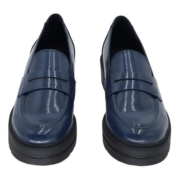 MIA Yoani Lug Sole Loafers Round Toe Navy 9M - Picture 5 of 6